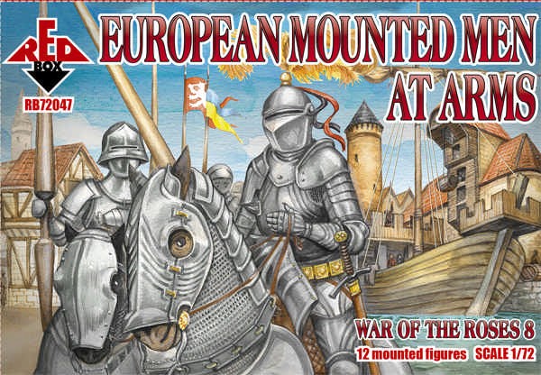 Red Box 72047 War of the Roses 8 European Mounted Men-at-Arms 1/72