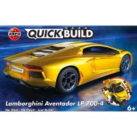 Airfix J6026 Lamborghini Aventador LP 700-4 in Yellow QUICK BUILD No Glue! - No paint! - Just BUILD!