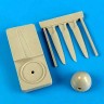 QuickBoost QB48447 Hurricane Mk.I rotol prop. & Spitfire spinner w/tool 1/48