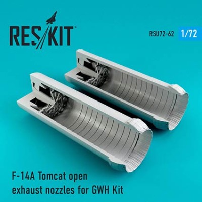 Reskit RSU72-0062 F-14A Tomcat open exhaust nozzles (G.W.H.) 1/72