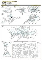 Metallic Details MDM4821 Sukhoi Su-11 Panels (designed to be used with Trumpeter kits) 1/48