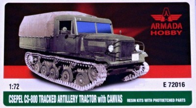 Armada Hobby E72016 CS-800 Tracked Artillery Tractor w/ Canvas 1/72