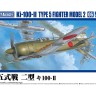 Aoshima 65990 Истребитель Ki-100-II TYPE 5 MODEL 2 c фигуркой пилота 1/72
