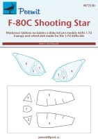 Peewit M72330 Canopy mask F-80C Shooting Star (Airf) 1/72