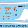 Miniwing Plastic MINI358 BAC Strikemaster / Singapore 1 kit bagged, 1 decal version 1/144