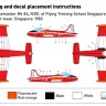 Miniwing Plastic MINI358 BAC Strikemaster / Singapore 1 kit bagged, 1 decal version 1/144