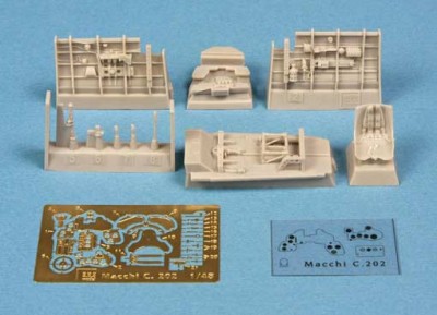 Sbs Model 48017 Macchi C 202 Folgore cockpit set 1/48