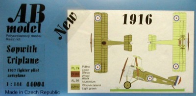 AB MODEL ABMOD44004 1/144 Sopwith Triplane (AB MODEL)