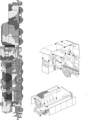 Planet Models MV7295 BR-52 Armoring for locomotive's boiler 1/72