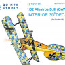Quinta studio QD32071 Albatros D.III OAW (для модели Roden) 3D Декаль интерьера кабины 1/32