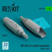 Reskit 35040 UB-32A-24 rocket launchers (Mi-24, Mi-8) 1/35
