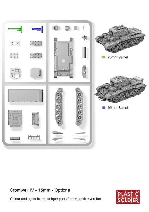 Plastic Soldier R15017 15mm Cromwell