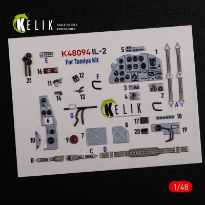 Reskit K48094 IL-2 Shturmovik Interior 3D (TAM) 1/48