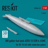 Reskit U48412 300 gallon fuel tank AERO 1D USN&USMC 1/48