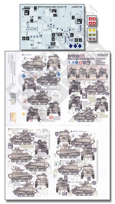 Echelon FD D356127 British Vickers Light Tank Mk VIB (Pt 2) 1/35