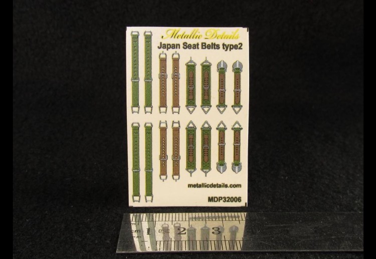 Metallic Details MDP32006 Japan seat belts WWII type 2 1/32