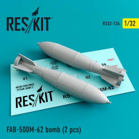 Reskit RS32-0134 FAB-500 M-62 bomb (2 pcs.) 1/32