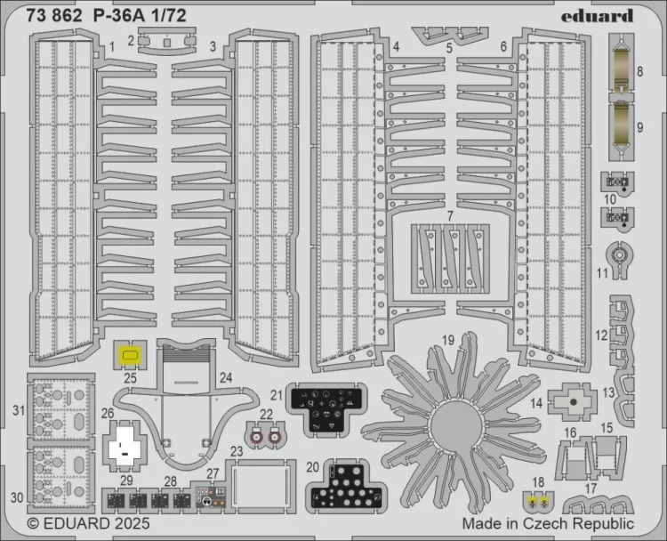 Eduard 73862 SET P-36A (ARMA H.) 1/72