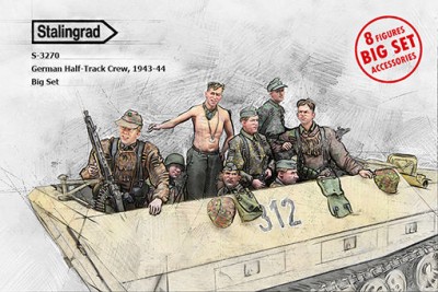 Stalingrad 3270 German Half-Track Crew, Big Set