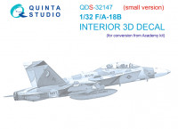 Quinta studio QDS-32147 F/A-18B (Academy) (малая версия) 3D Декаль интерьера кабины 1/32