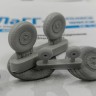 ЭВМ RS48094 ЛаГГ-3 колеса шасси (для бетонных аэродромов тип-2) 1/48