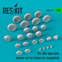 Reskit RS35-0019 Kfz.305 Opel blitz wheels set for Italeri Kit (weighted) Italei 1/35