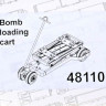 Advanced Modeling AMC 48110 Bomb loading cart 1/48