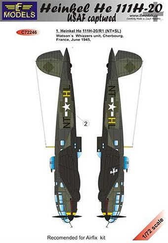 Lf Model C72246 Decals He 111H-20 USAF captured (AIRF) 1/72