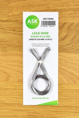 Art Scale 200-T0066 Lead Wire - Round 0,9 mm x 250 mm (14 pcs) No Scale