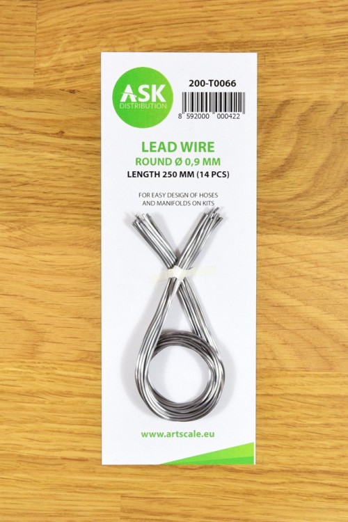 Art Scale 200-T0066 Lead Wire - Round 0,9 mm x 250 mm (14 pcs) No Scale