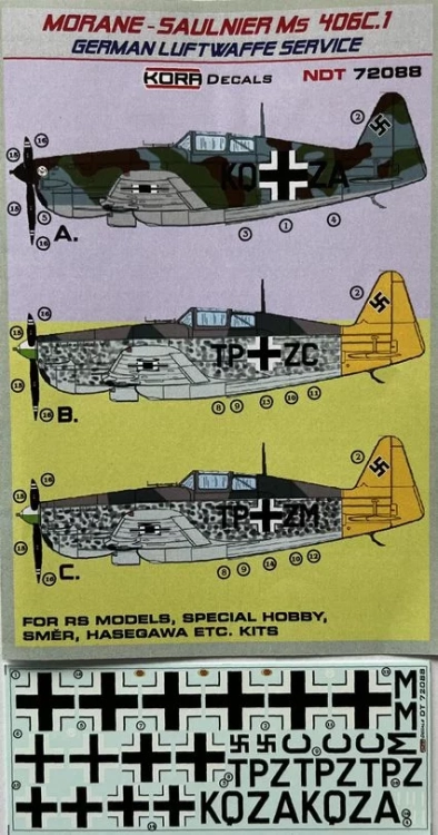 Kora Model KORCSD7288 Ju 88A-4 Flammwerfer Conv.set & decal (REV) 1/72