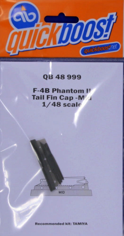 QuickBoost QB48999 F-4B Phantom II tail fin cap - mid (TAM) 1/48