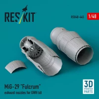 Reskit U48445 MiG-29 'Fulcrum' exhaust nozzles (GWH) 1/48