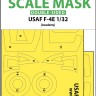 Art Scale 200-M32030 USAF McDonnell F-4E Phantom Viet-Nam war wheels and canopy frame paint masks (inside & outside) 1/32