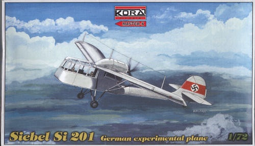 Kora Model 7281 Siebel Si 201 German experimental plane 1/72