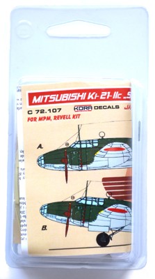 Kora Model C72107 Mitsubishi Ki-21-IIC Final Bomber (MPM/REV) 1/72