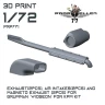 77 Propeller 77PRP771 Gruman Widgeon exhaust,intakes,magneto (KPM) 1/72
