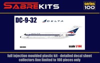 Sabre Kits SBK14005 Douglas DC-9-30 Delta ex-Fly, new decals 1/144