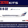 Sabre Kits SBK14005 Douglas DC-9-30 Delta ex-Fly, new decals 1/144