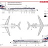 Sabre Kits SBK14005 Douglas DC-9-30 Delta ex-Fly, new decals 1/144