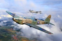 Trumpeter 05831 Английский лёгкий бомбардировщик «Fairey Battle» MKI 1/48