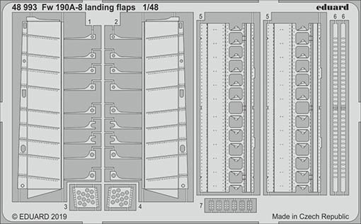 Eduard 48993 SET Fw 190A-8 landing flaps (EDU)
