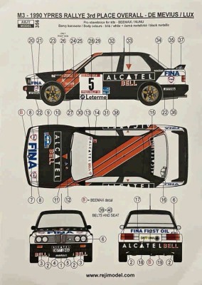 Reji Model 356 BMW M3 1990 Ypres Rally 3rd place overall 1/24