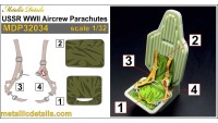 Metallic Details P32034 USSR WWII Aircrew Parachutes 1/32