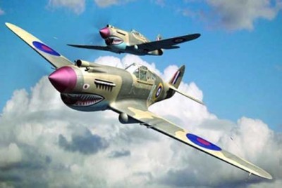 Trumpeter 02807 Самолёт Curtiss P-40B Warhawk 1/48