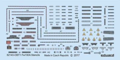Eduard D48029 Fw 190 A stencils 1/48
