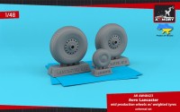 Armory ARAW48423 Avro Lancaster wheels mid type with weighted tyres 1/48