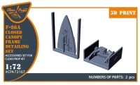 Clear Prop CPA72167 F-86A closed canopy frame detail set (CP) 1/72