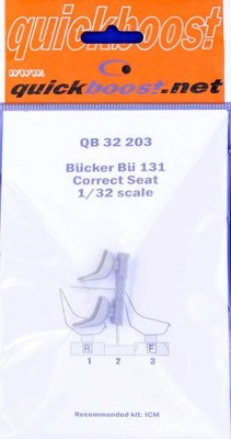 QuickBoost QB32203 Bucker Bu 131 correct seats (ICM) 1/32