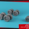 Armory ARAW72340 Rockwell B-1B Lancer wheels with weighted tires, late version Airfix, Hasegawa, ModelCollect, Revell/Monogram / universal 1/72